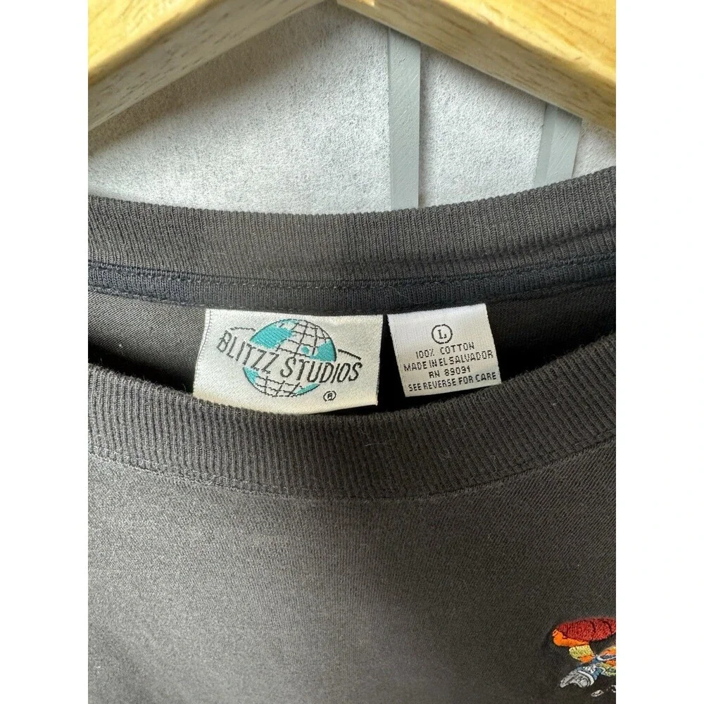 1980 Blitzz Studios Garfield Embroidered T-Shirt, Large Single Stitch Vintage - Picture 4 of 8